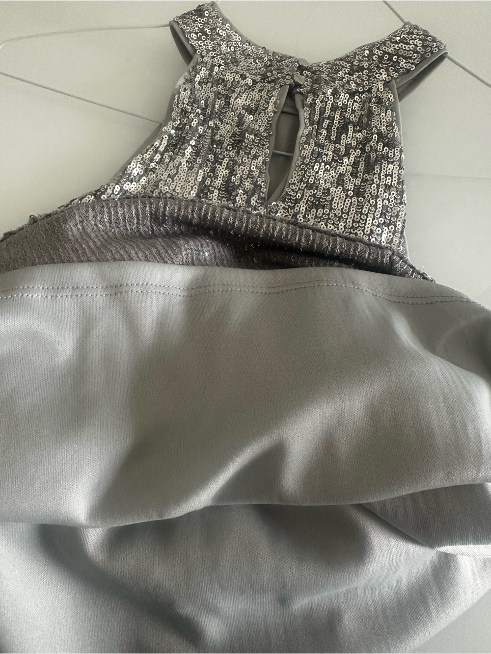 Cable & Gauge Silver Sequin Halter Tank Top - Picture 6 of 6